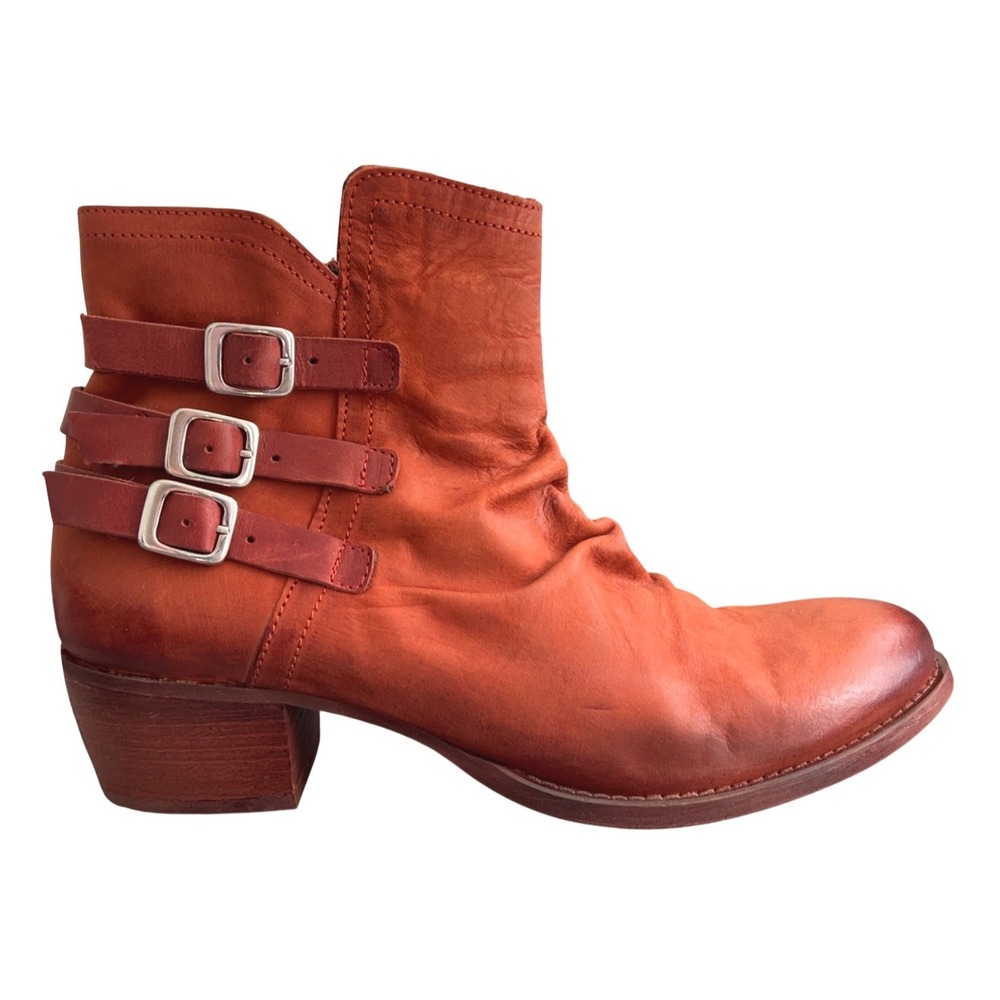 Eric Michael "Carlita" Handmade Leather Ankle Bootie Buckle|SZ: 41 EU 10.5-11 US